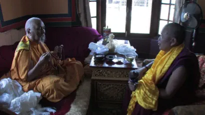 Imagen de Drubwang junto a Garchen Rinpoche